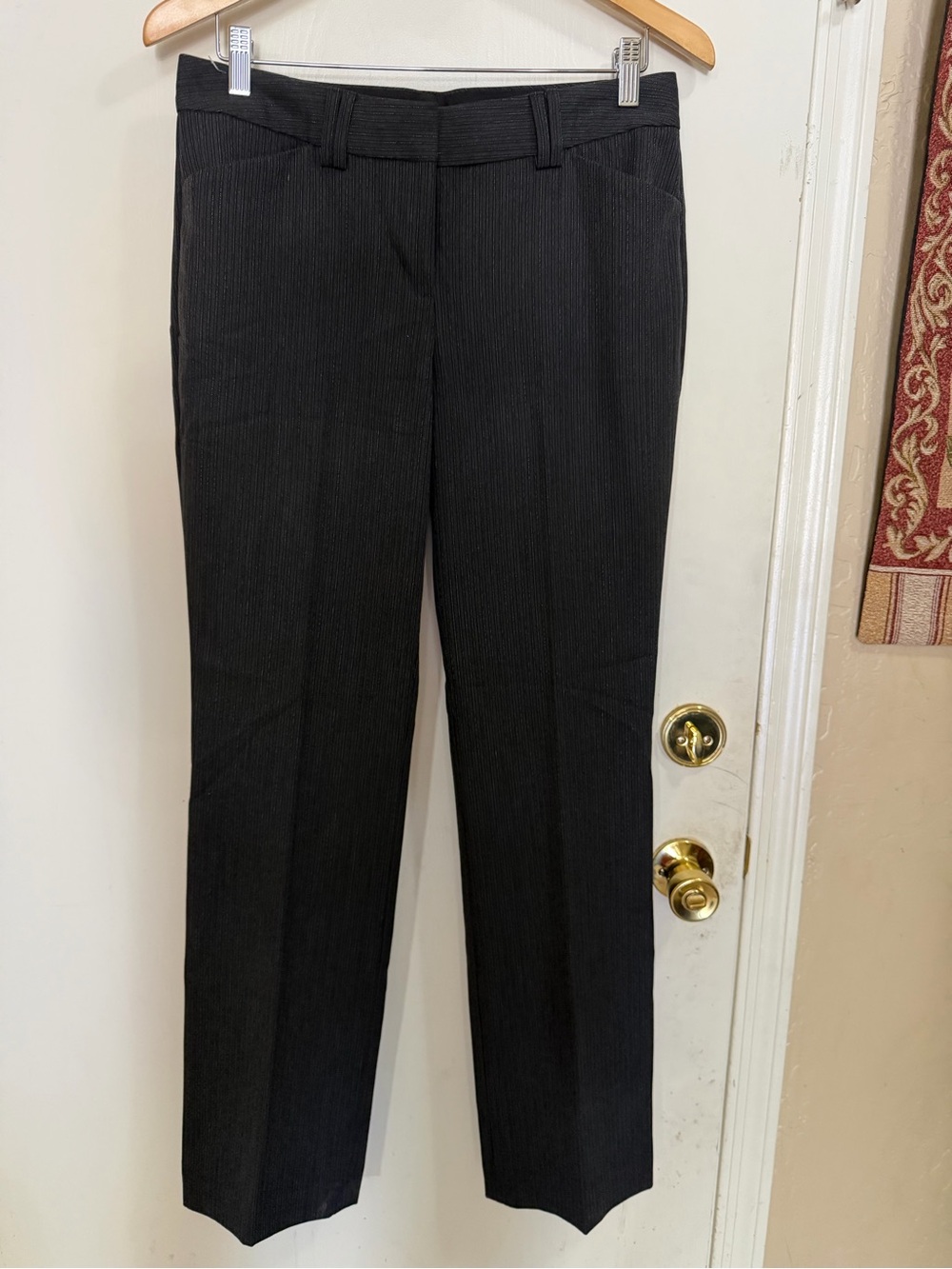 Express Design Studio Classic Black Pinstripe Dress Pants (197)